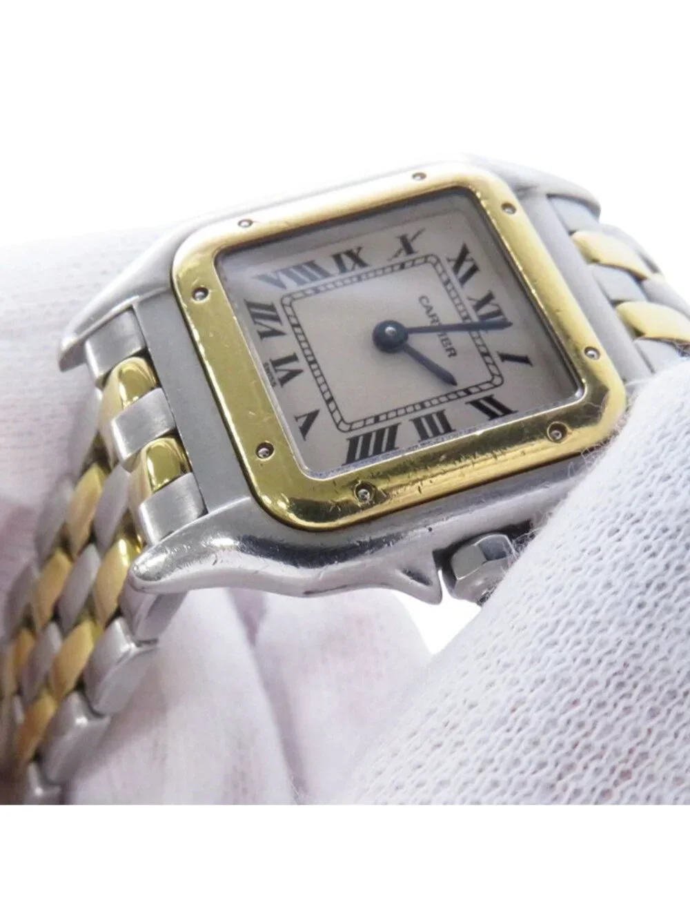 Cartier Pantail 2 Row SM Watch Ivory Dial Quartz Vintage